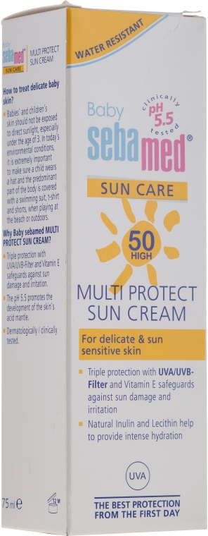 Дитячий сонцезахисний крем - Sebamed Kids Sunscreen SPF 50 Baby Sun Cream — фото N1