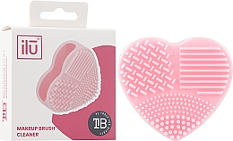 Очиститель кистей "Сердечко", розовый - Ilu Brush Cleaner Pink — фото N2