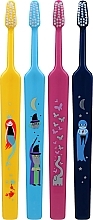 Зубні щітки для дітей, рожева + блакитна + жовта + синя - TePe Kids Extra Soft — фото N2