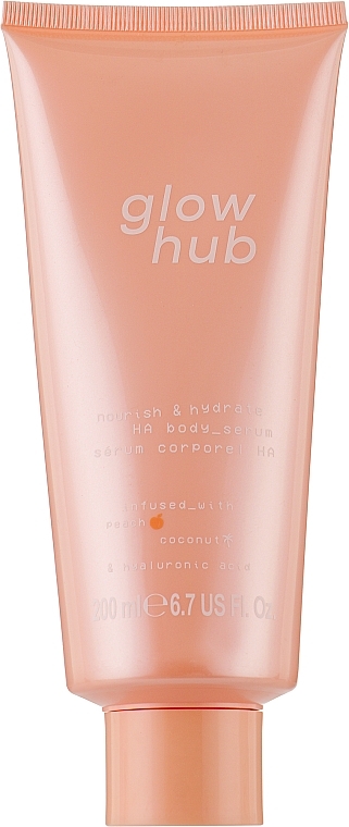 Поживна та зволожуюча сироватка для тіла - Glow Hub Nourish & Hydrate HA Body Serum — фото N1