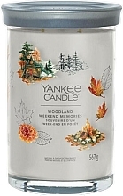 Ароматическая свеча в стакане "Woodland Weekend Memories", 2 фитиля - Yankee Candle Singnature  — фото N1