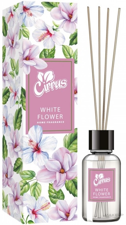 Ароматичний дифузор із паличками "Біла квітка" - Cirrus White Flower — фото 25ml