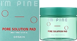 Очищувальні пади з екстрактом сосни - G9Skin I'm Pine Pore Solution Pad — фото N2