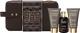 Парфумерія, косметика Набір - Baylis & Harding Black Pepper & Ginseng Men's Luxury Wash Bag Gift Set (shm/100ml + f/wash/50ml + ash/balm/50ml + bag/1pc)