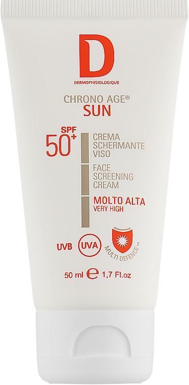 Солнцезащитный крем для лица SPF 50+ - Dermophisiologique Chrono Age Sun