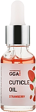 Парфумерія, косметика Олія для кутикули "Полуниця" - GGA Professional Cuticle Oil