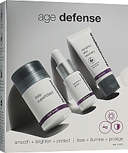 Духи, Парфюмерия, косметика УЦЕНКА Набор - Dermalogica Age Defense Kit (powder/13ml + ser/10ml + cr/12ml) *