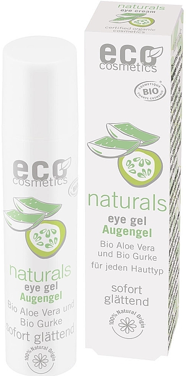 Гель для очей з алое вера та огірком - Eco Cosmetics Naturals Eye Gel — фото N1