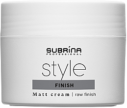 Парфумерія, косметика Крем для укладання волосся - Subrina Professional Style Finish Matt Cream