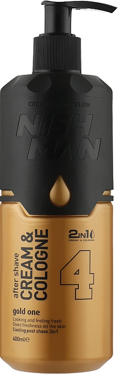 Крем-одеколон после бритья - Nishman After Shave Cream Cologne 2in1 Gold One №04 — фото N1