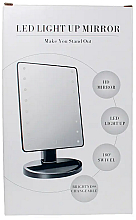 Дзеркало з підсвічуванням, чорне - Carl & Son Makeup LED Mirror — фото N3