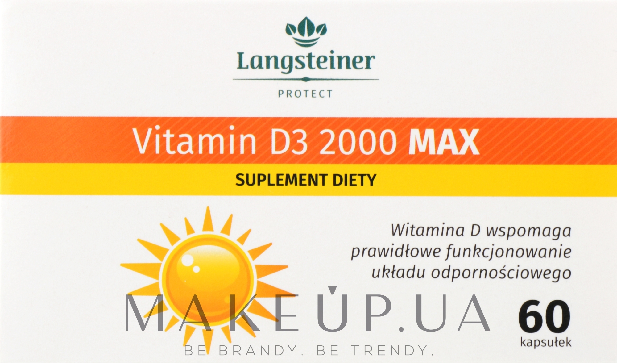 Диетическая добавка "Витамин D3 2000" - Langsteiner Vitamin D3 2000 MAX — фото 60шт