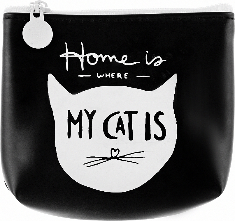 Силиконовый кошелек на застежке "Home Is Where My Cat Is" - Cosmo Shop — фото N1