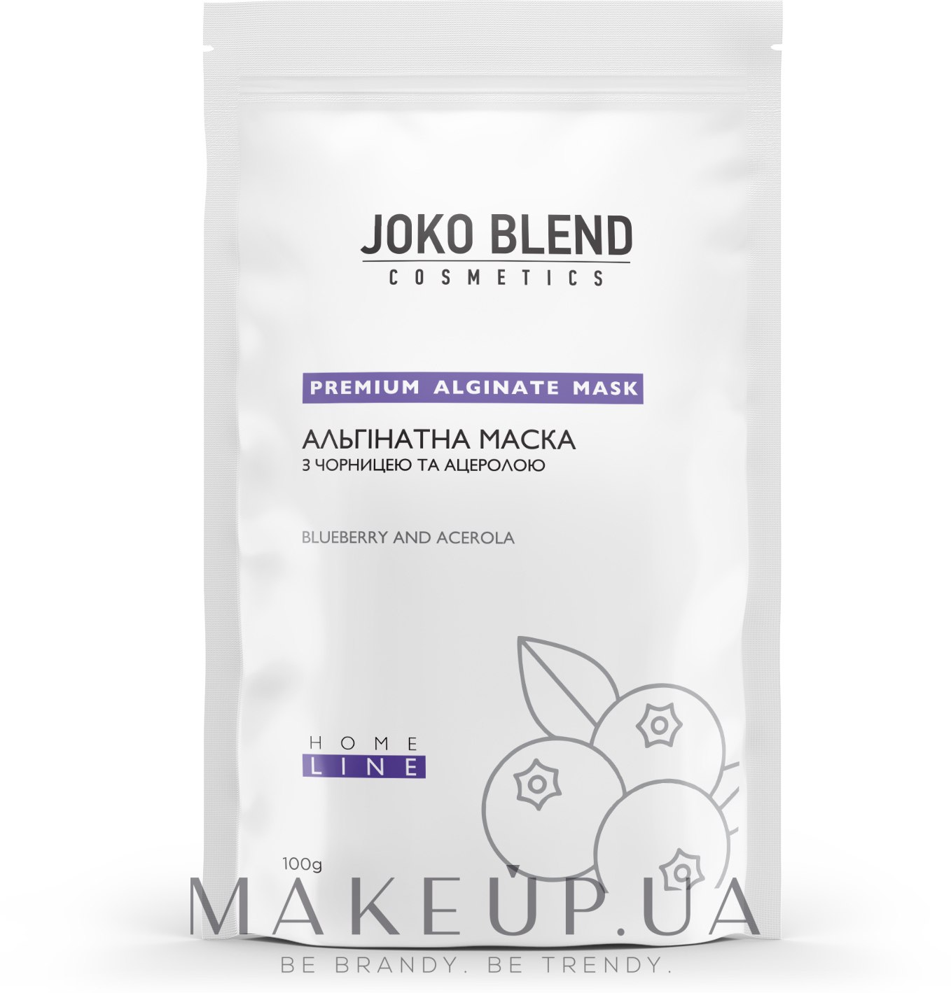 Альгинатная маска с черникой и ацеролой - Joko Blend Premium Alginate Mask — фото 100g