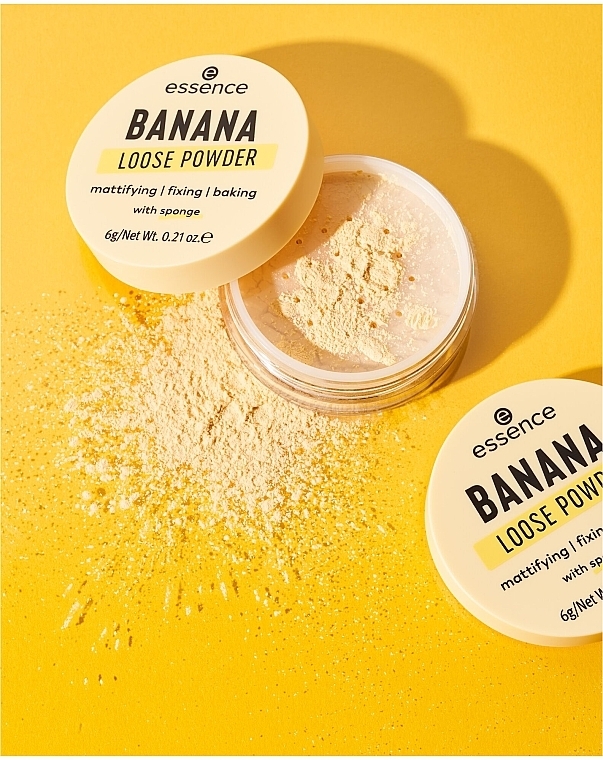 Бананова пудра для обличчя - Essence Banana Loose Powder — фото N6