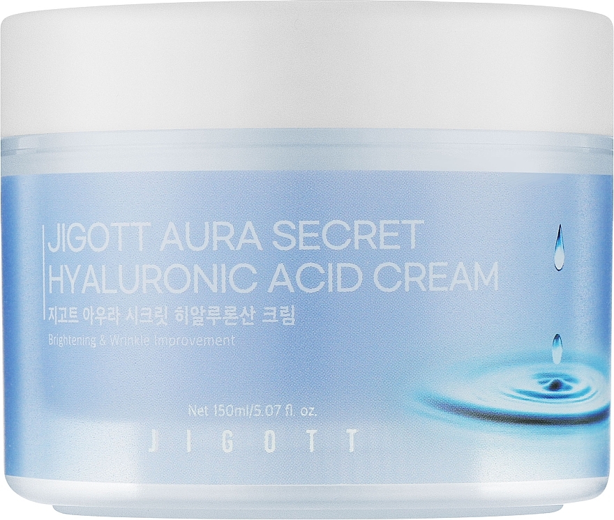 Зволожувальний крем для обличчя з гіалуроновою кислотою - Jigott Aura Secret Hyaluronic Acid Cream — фото N1