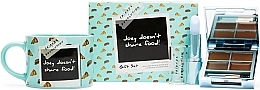 Парфумерія, косметика Набір - Makeup Revolution X Friends Joey Doesn't Share Food Trio Gift Set (eye/brow/kit/3.7g + lip/balm/3.5g + mug/1pcs)