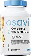 Капсулы "Омега-3 Рыбий жир" 1000mg, молекулярно дистиллированный - Osavi Omega-3 Fish Oil Molecularly Distilled — фото N1