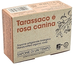 Органическое мыло "Одуванчик и шиповник" - Sapone Di Un Tempo Organic Soap Dandelion And Rosehip — фото N2