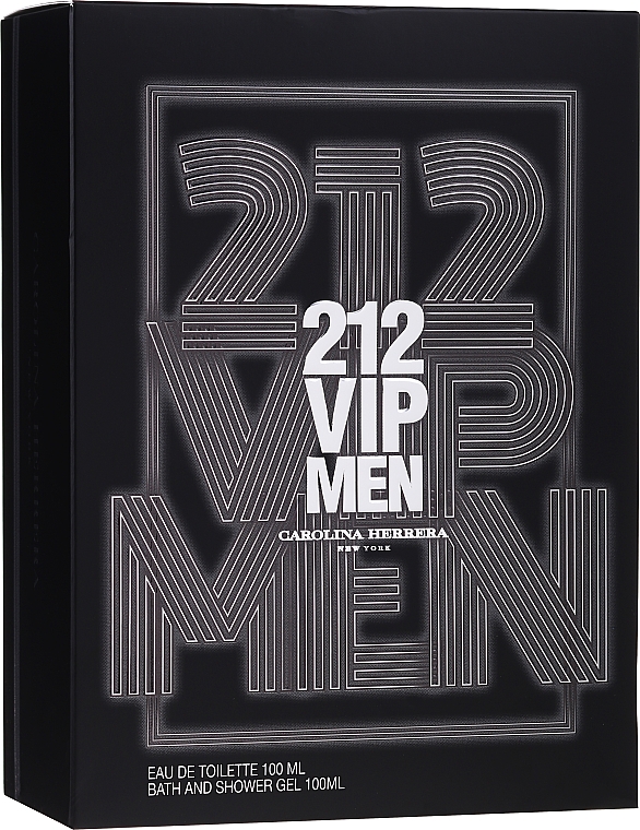Carolina Herrera 212 VIP Men - Набор (edt/100ml + sh/gel/100ml) — фото N1