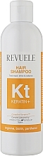 Відновлювальний шампунь для блиску й сяйва волосся - Revuele Keratin+ Hair Shampoo — фото N1