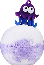 Бомбочка для ванни з іграшкою, фіолетова, восьминіг - Chlapu Chlap Bomb — фото N1