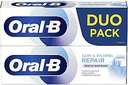 Набор - Oral-b Gum & Enamel Repair Gentle Whitening Toothpaste (toothpaste/2x75ml) — фото N1