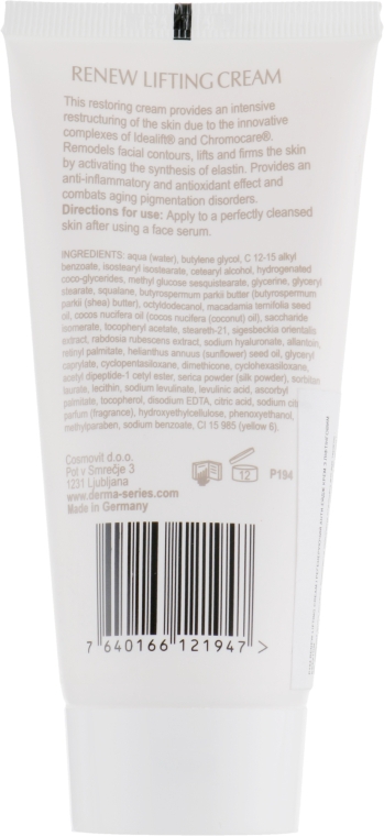 Регенерувальний анти-ейдж крем з ліфтинговим ефектом  - Derma Series Renew Lifting Cream — фото N4