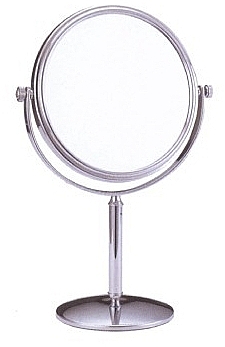Косметичне дзеркало для макіяжу 6505, у металевій оправі кругле - Deni Carte — фото N1