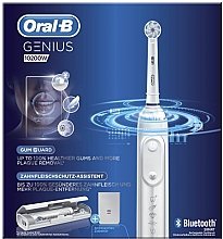 Парфумерія, косметика Електрична зубна щітка, біла - Oral-B Genius 10200W