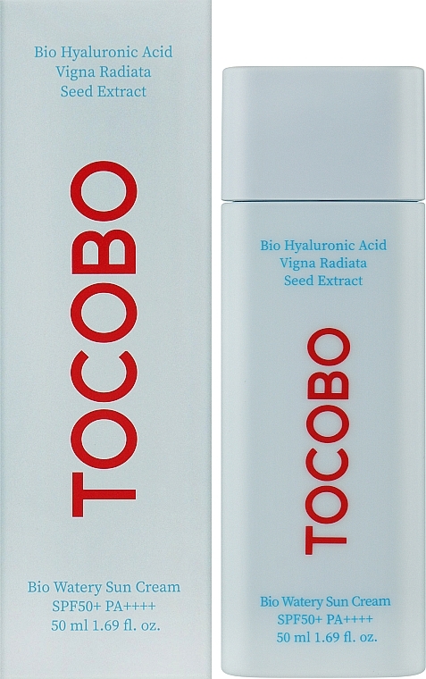 УЦЕНКА Увлажняющее солнцезащитное крем-молочко - Tocobo Bio Watery Sun Cream SPF50+ /PA + + + + * — фото N2