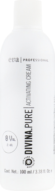 Крем-оксидант - Eva Professional Divina Pure Activating Cream 8vº/2,4% — фото N2