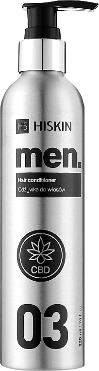 Чоловічий кондиціонер для волосся з екстрактом конопель - HiSkin CBD Metal Men Hair Conditioner