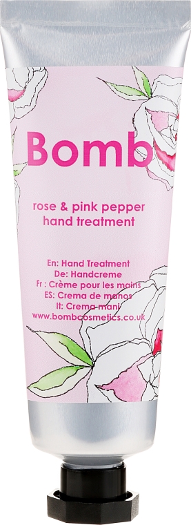 Крем для рук - Bomb Cosmetics Rose & Pink Pepper Hand Treatment — фото N1