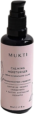 Успокаивающий увлажняющий крем для лица - Mukti Organics Calming Moisturiser Cream — фото N1