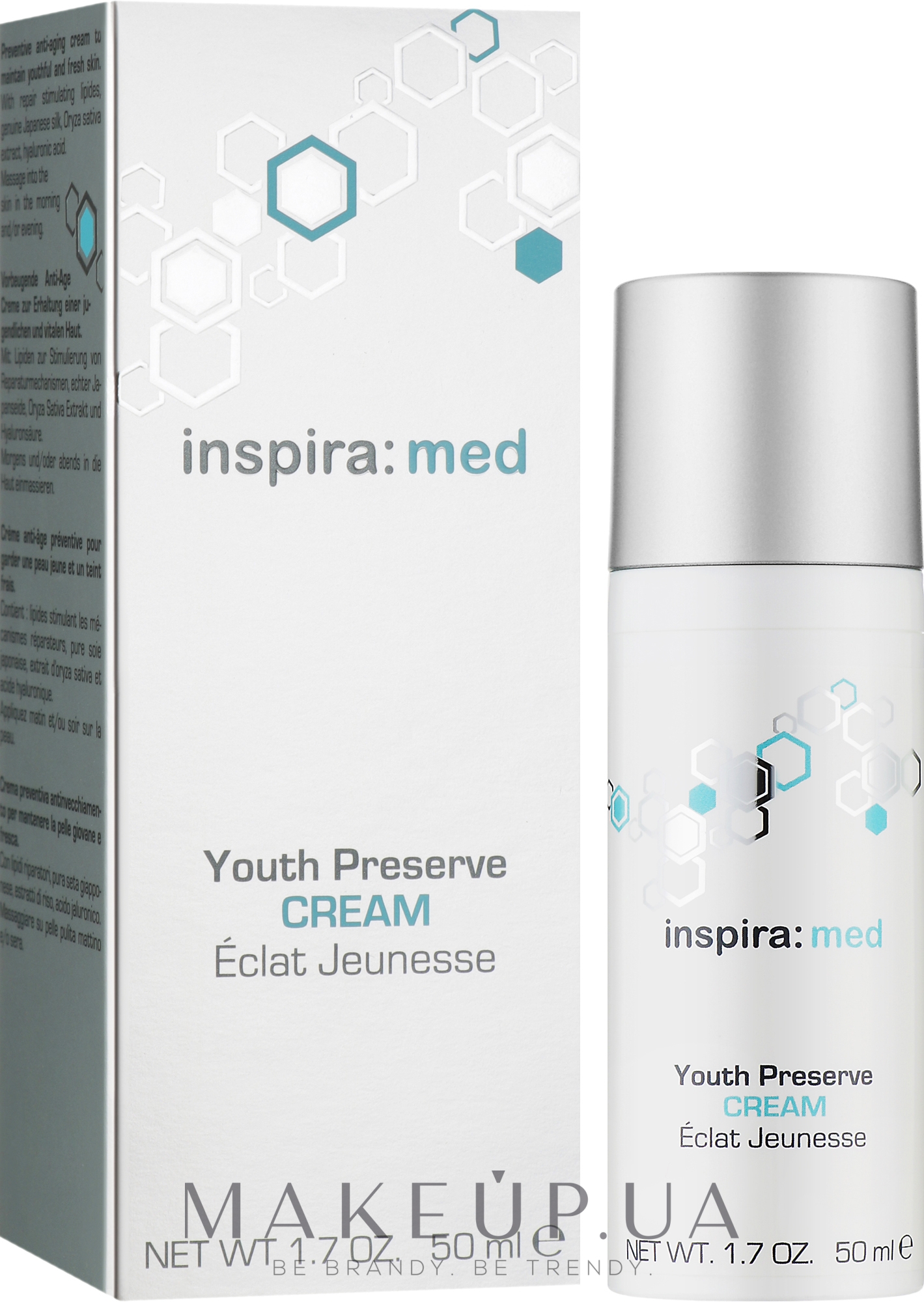 Антивіковий крем з ревіталізацією - Inspira:cosmetics Med Youth Preserve Cream — фото 50ml