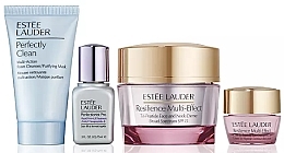 Парфумерія, косметика Набір - Estee Lauder Resilience Moisturizer Skincare Set (clean/30ml + treatment/15ml + f/cr/50ml + eye/cr/5ml)