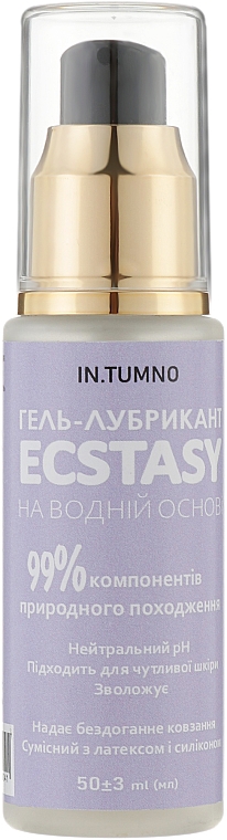 Гель-лубрикант "Ecstasy" - In. Tumno  — фото N5
