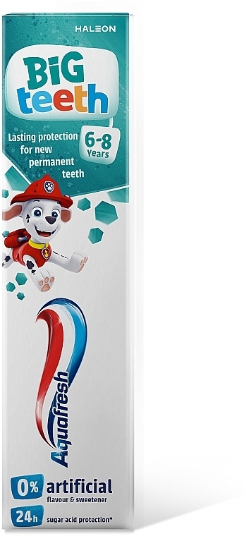 Зубная паста "Мои большие зубки", (6-8 лет) - Aquafresh Junior