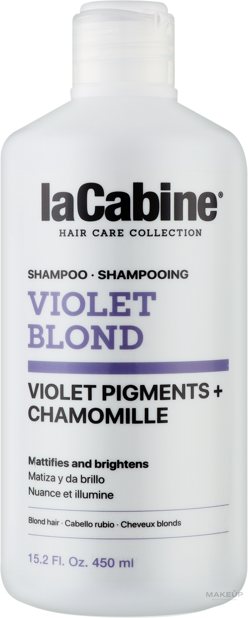 Шампунь для світлого волосся - La Cabine Violet Blond Shampoo Violet Pigments + Chamomille — фото 450ml