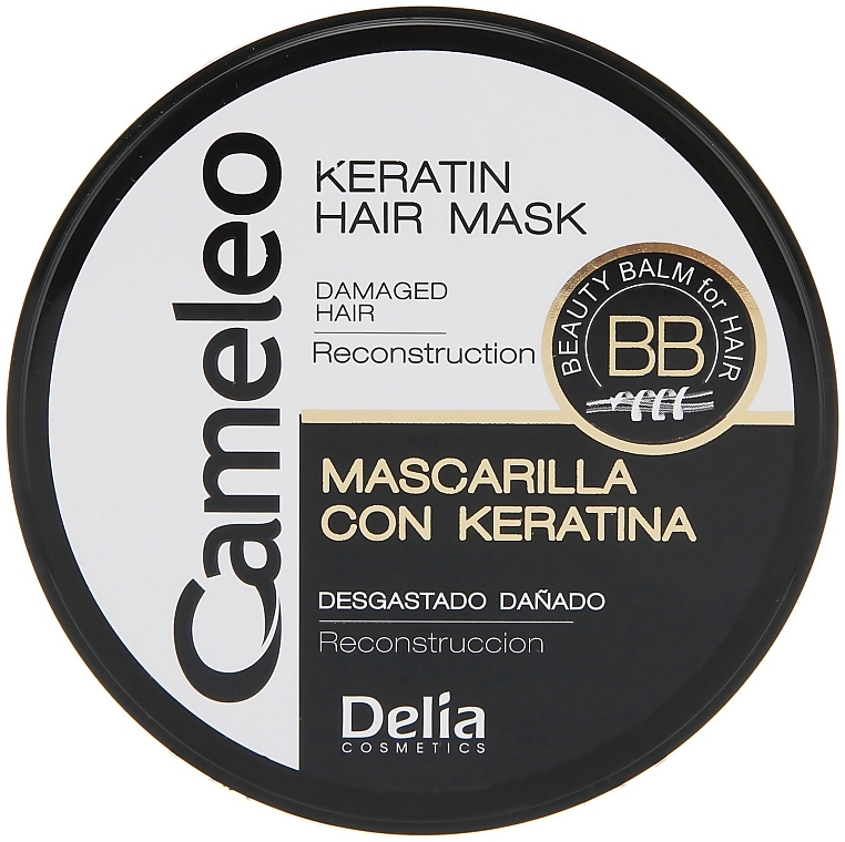 УЦЕНКА Кератиновая маска-реконструкция волос - Delia Cameleo Keratin Hair Mask  * — фото N3