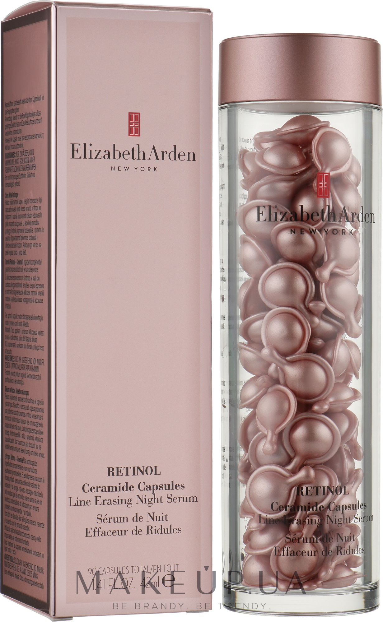 Антивікова нічна сироватка - Elizabeth Arden Retinol Ceramide Capsules Line Erasing Night Serum — фото 90шт