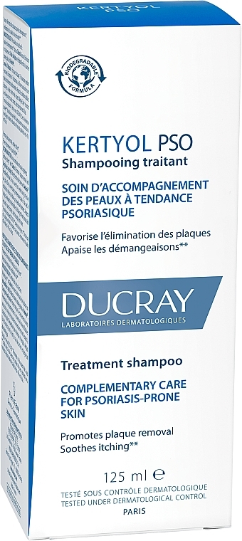 Восстанавливающий шампунь для волос - Ducray Kertyol P.S.O. Rebalancing Treatment Shampoo — фото N2