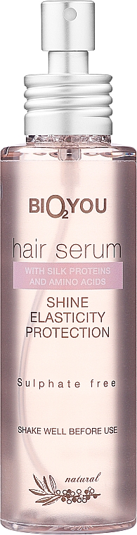 Сироватка для волосся з протеїнами шовку та амінокислотами - Bio2You Natural Hair Serum — фото N1
