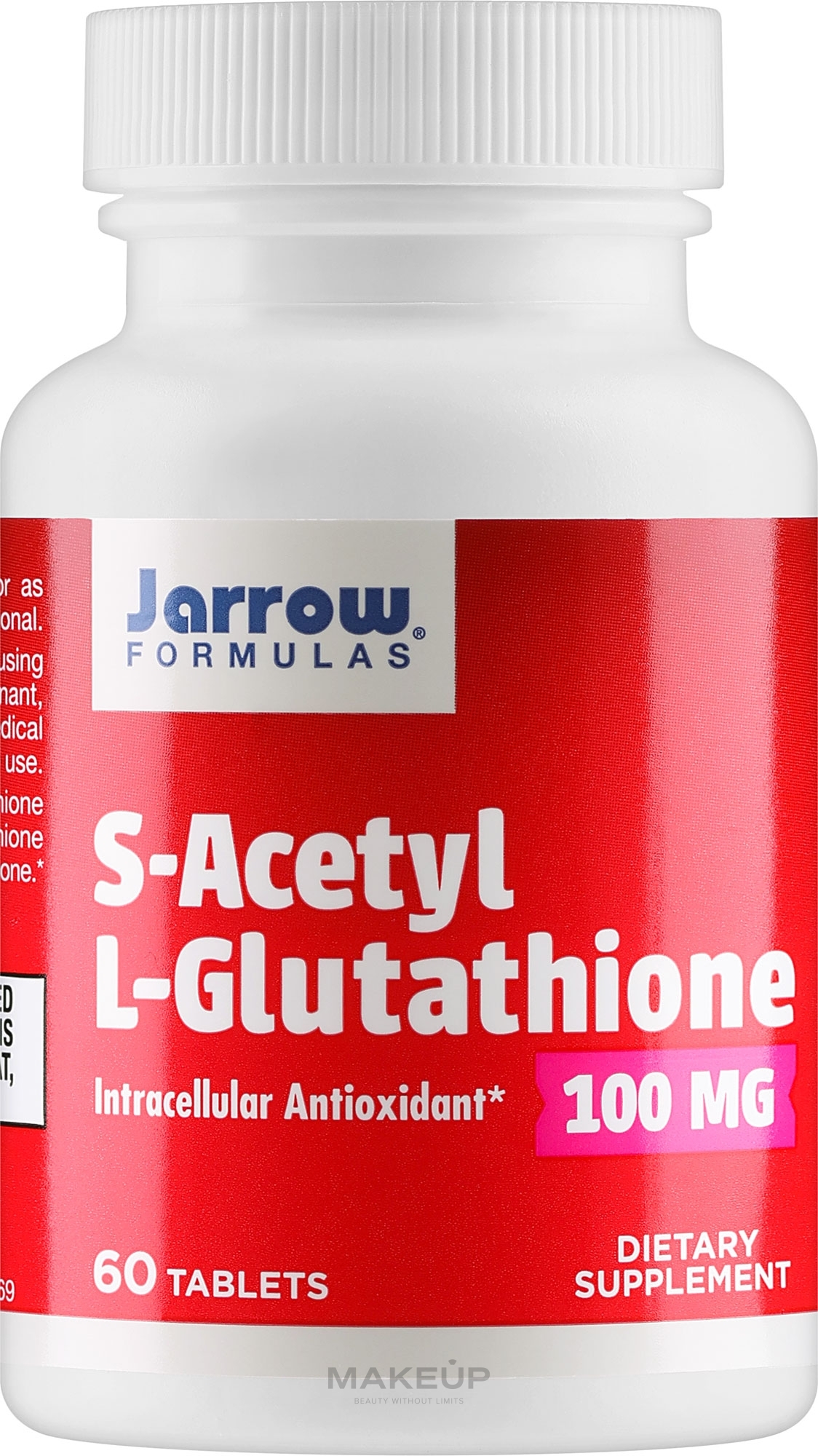 S-ацетил глутатион - Jarrow Formulas S-Acetyl L-Glutathione, 100 mg — фото 60шт