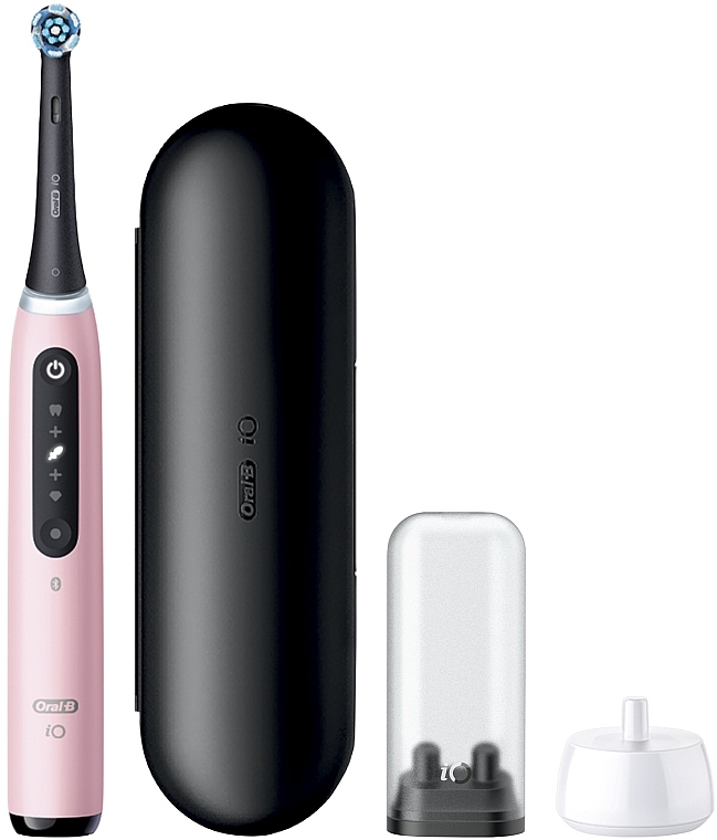 Электрическая зубная щетка, с футляром, розовая - Oral-B iO Series 5 Pink — фото N2