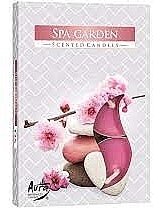 Набор чайных свечей "СПА-сад" - Bispol SPA Garden Scented Candles (картонная упаковка) — фото N1