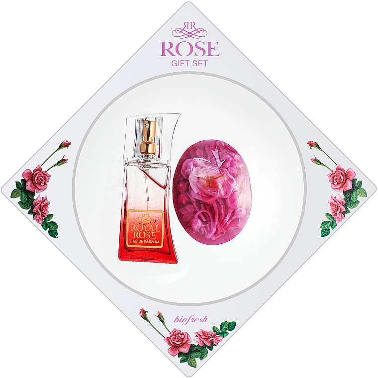 BioFresh Royal Rose - Набор (edp/15ml + soap/50g) — фото N1