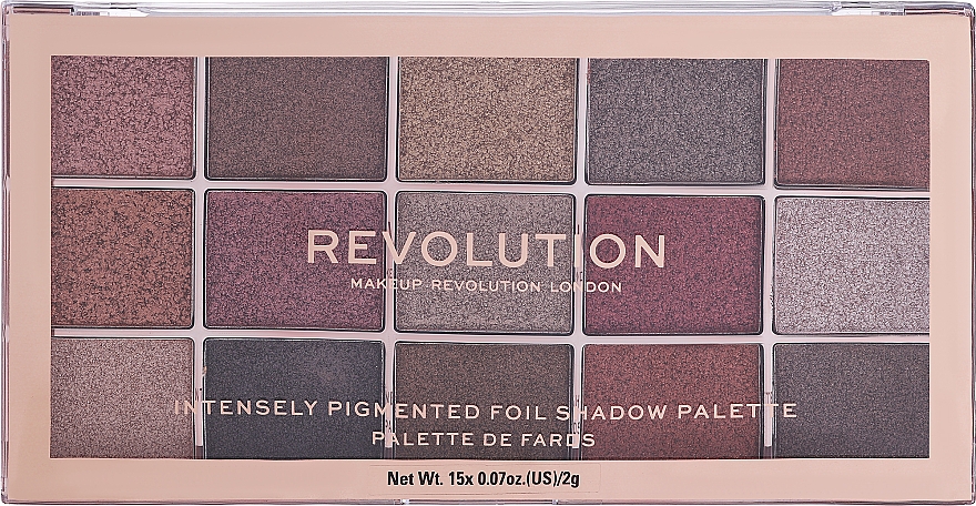 Палетка теней для век - Makeup Revolution Foil Frenzy Eye Shadow Palette — фото N1