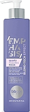 Духи, Парфюмерия, косметика Маска тонировочная для волос "Кварц" - BBcos Emphasis Blond-Tech Effect Quartz Feeding Mask